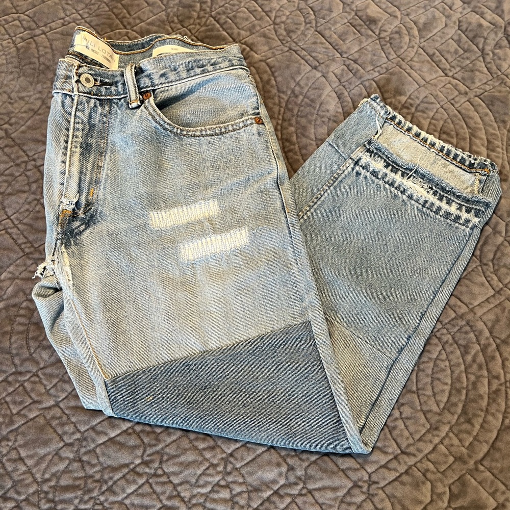 Nili Lotan Patchwork Jeans Franki Style Size 26